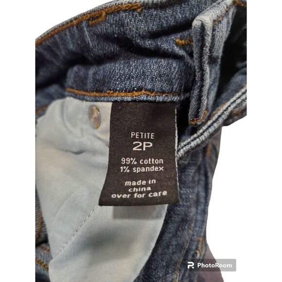 The Limited Denim Jeans Womens Size 2P Blue Mid Rise Pants - Picture 3 of 3